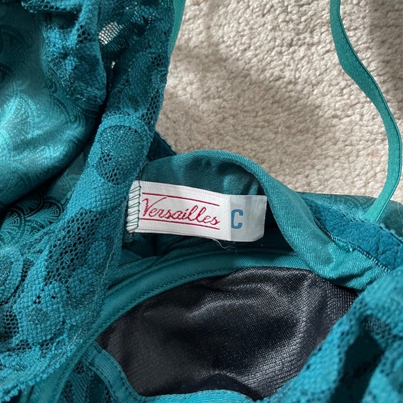 Vintage Versailles Teal Bodysuit 36C - Picture 3 of 4